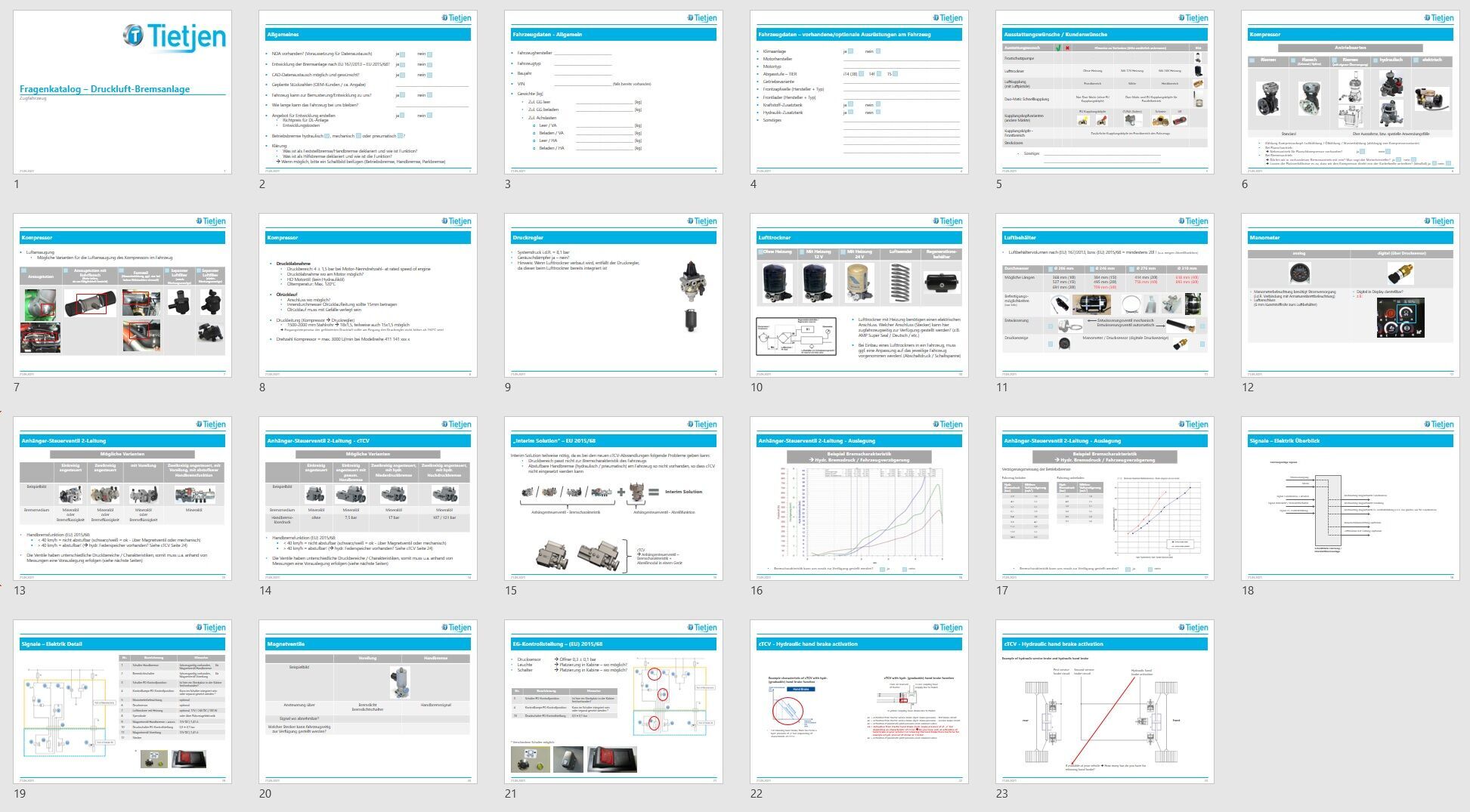 Fragenkatalog zur Konzeption eines Druckluft-Bremssystems