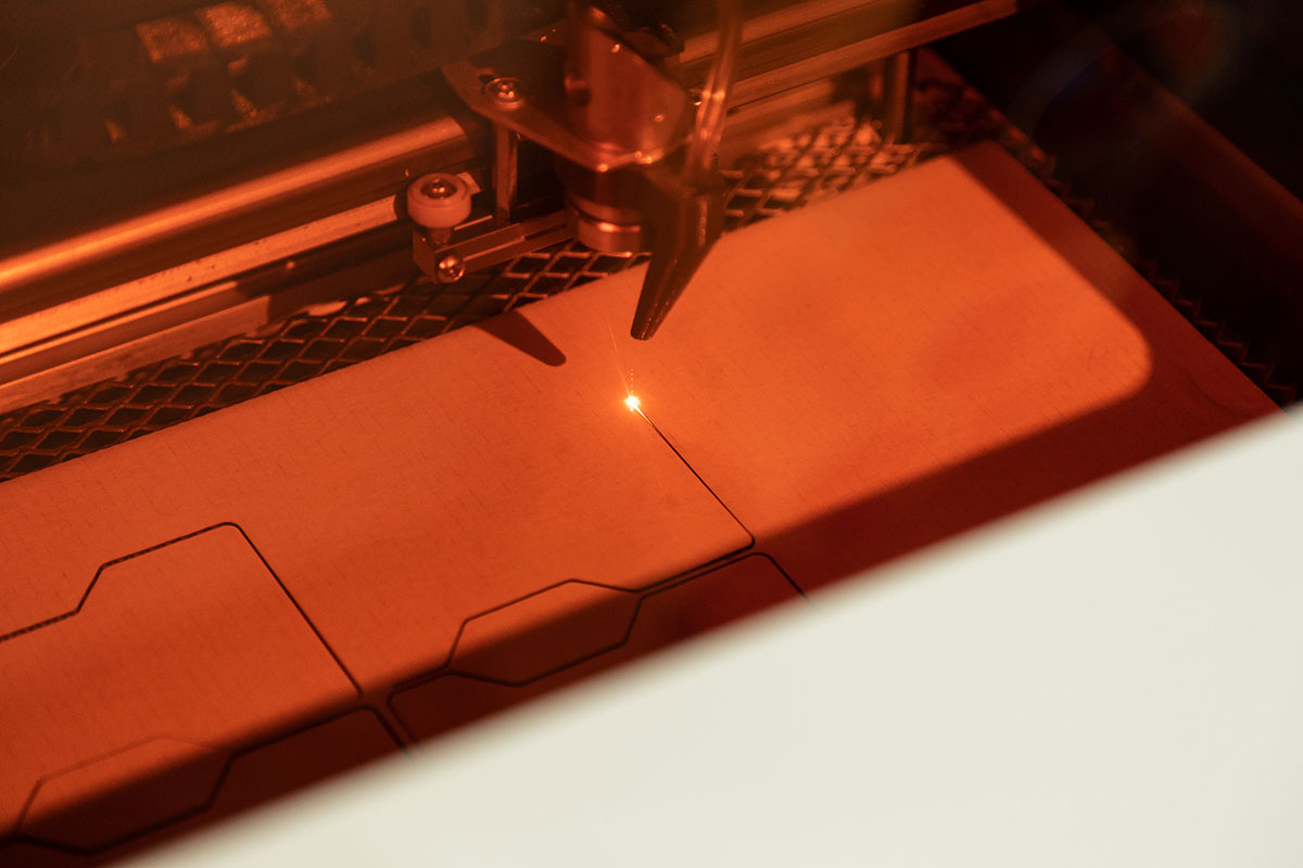 CO²-Laser im Einsatz