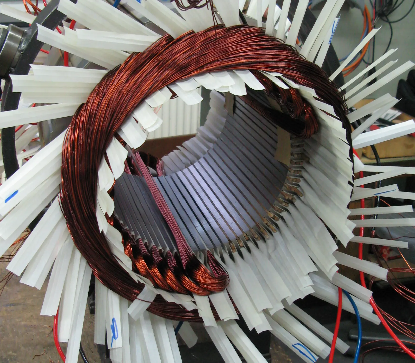 Isolation und Wicklung eines Elektromotors