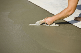 Betonlieferung zur Baustelle