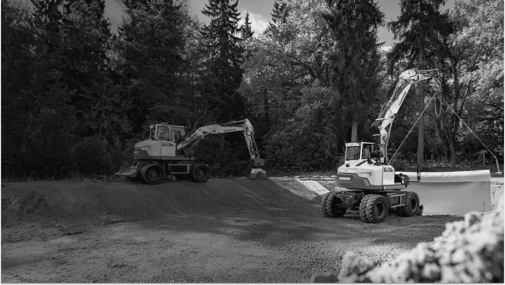 Liebherr Mobilbagger A 909 und A 911 Compact Litronic