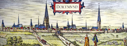 Historische Darstellung Dortmund 1875