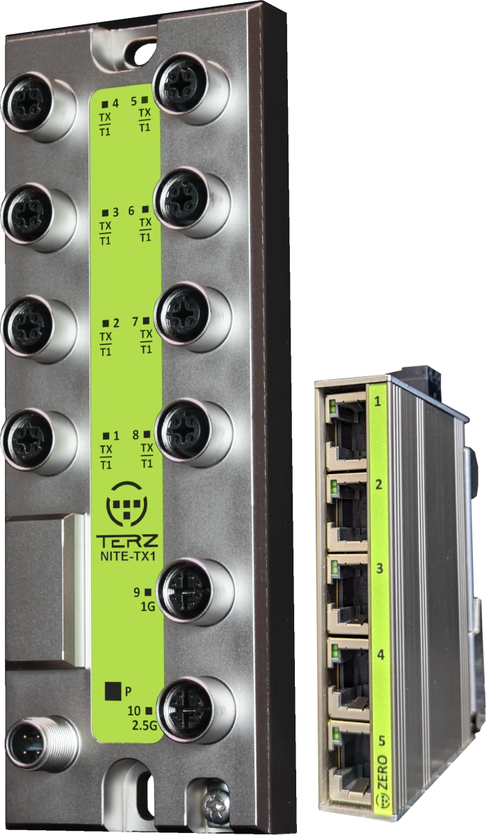 Industrial Ethernet Switches, M12- und RJ45-Baureihen