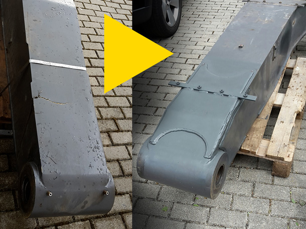 Bagger-Ausleger (repariert)
