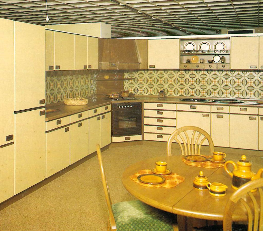 Musterküche aus den 1980er Jahren