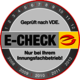 E-CHECK Prüfsiegel