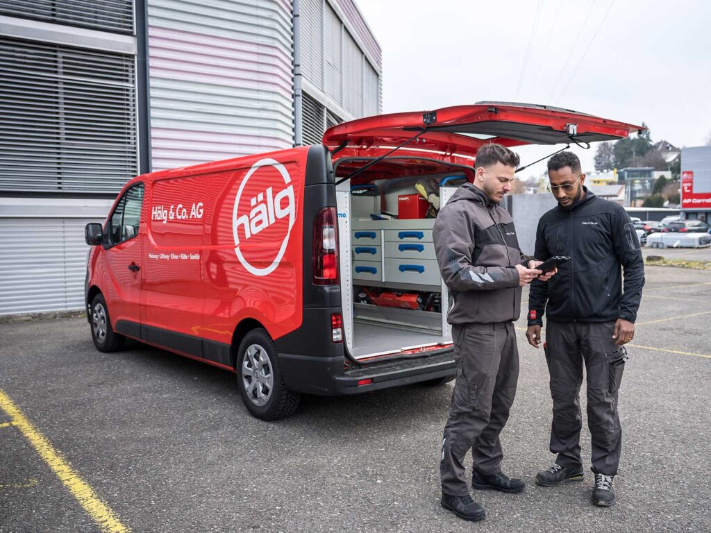 Service-Abteilung der Valcalorie SA in Sion