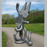 Aluminiumskulptur „Parrot“ (Eduardo Paolozzi)