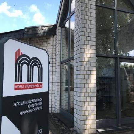 Firmenschild am Standort Hörstel