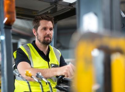 Gabelstapler im Industrieeinsatz