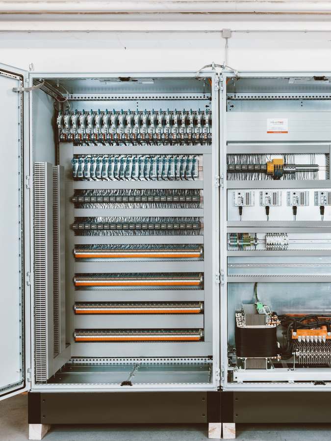 Fully assembled control cabinet