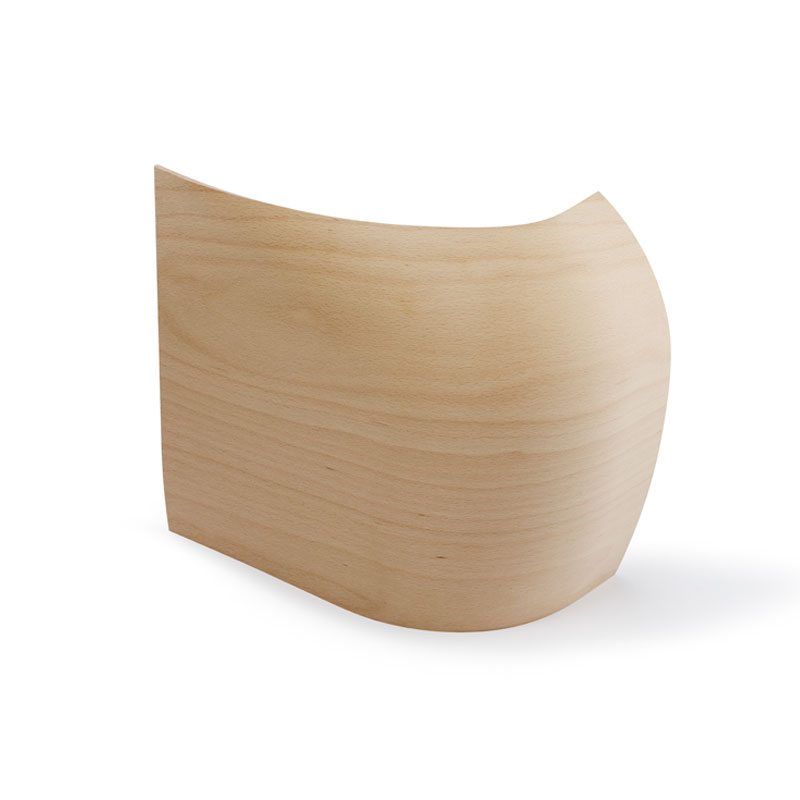 3D-geformtes Echtholz-Furnierteil