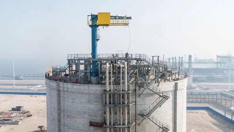 Krananlage in der Chemieindustrie