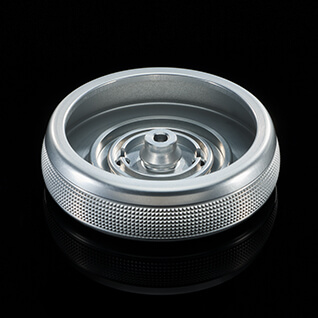 Eloxiertes Aluminiumbauteil