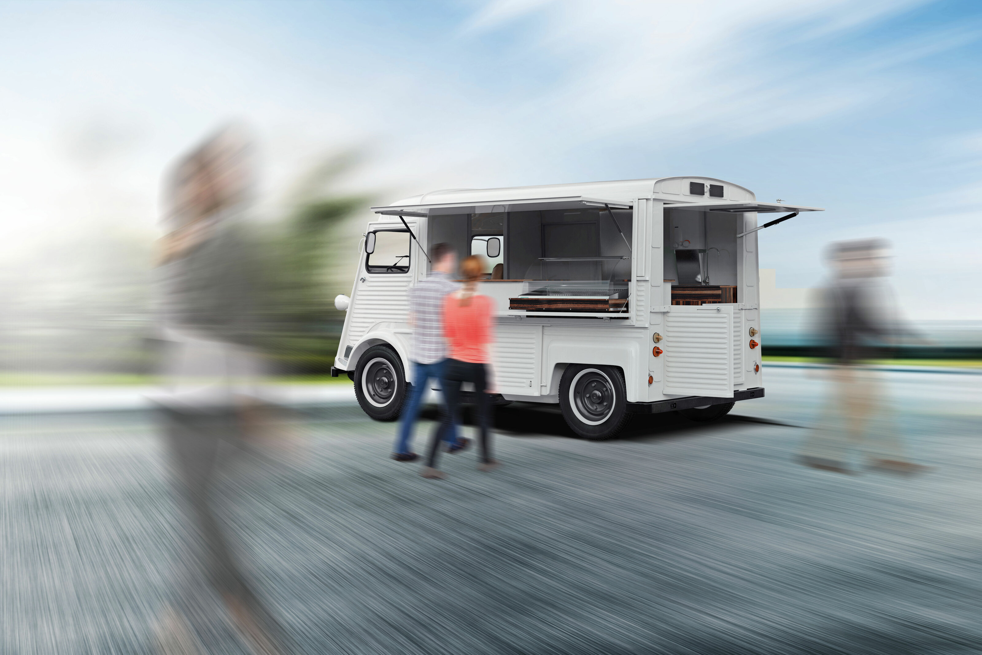 Gasfedern für Foodtruck-Klappen