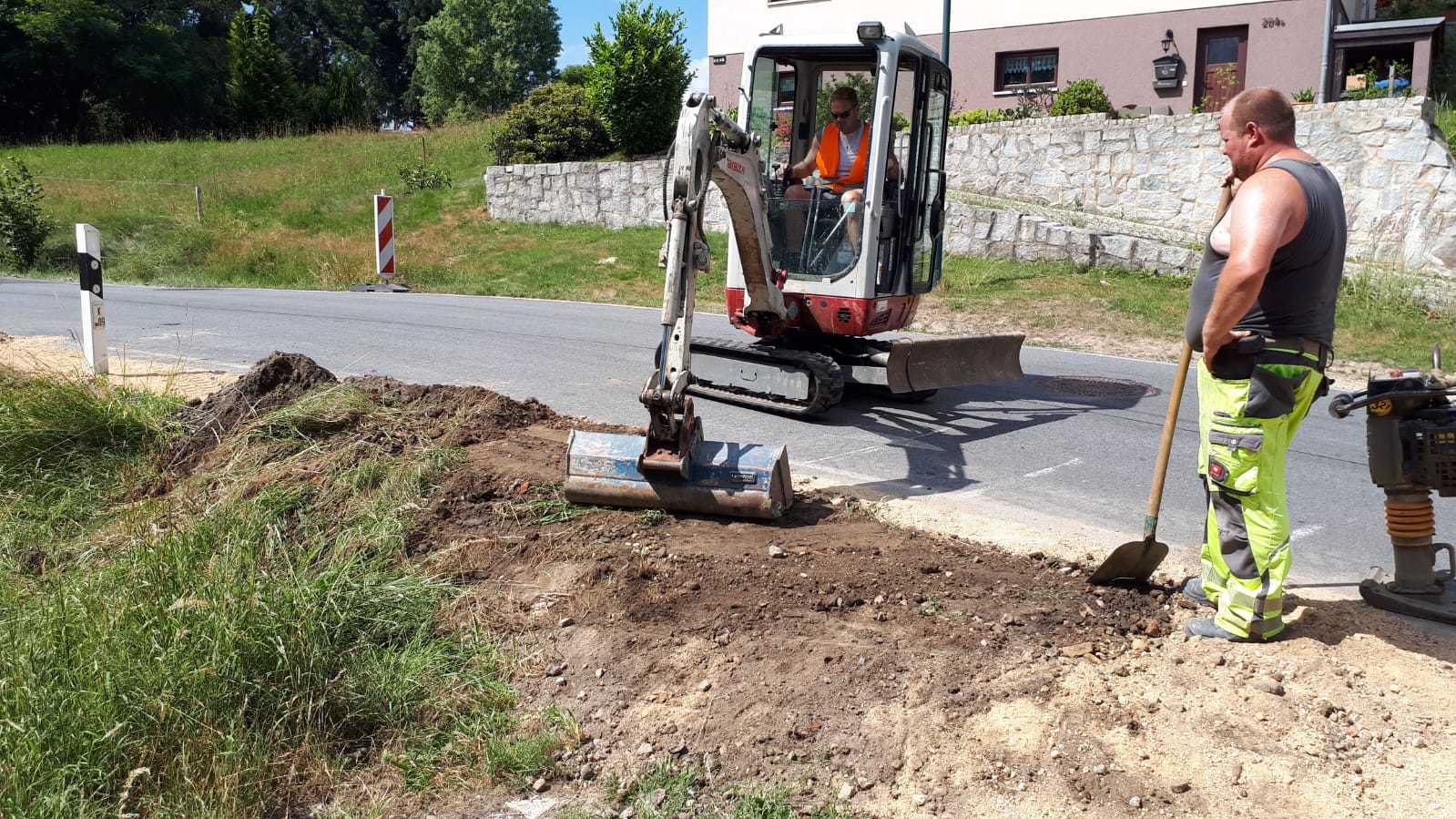 Baustellenszene