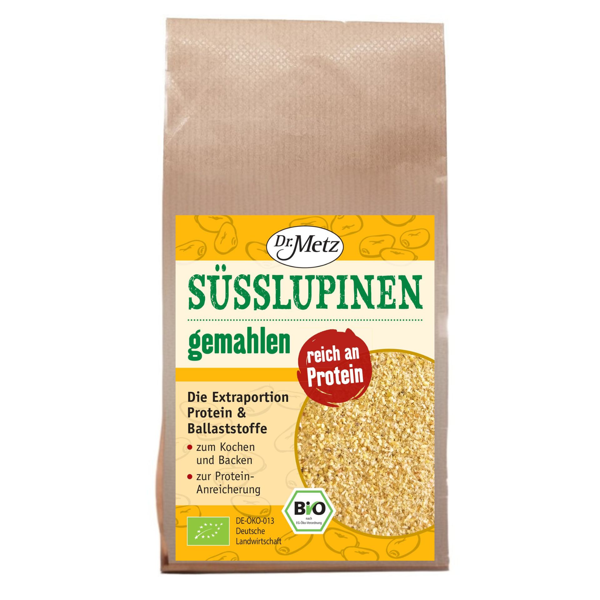 Bio Süßlupinen, gemahlen