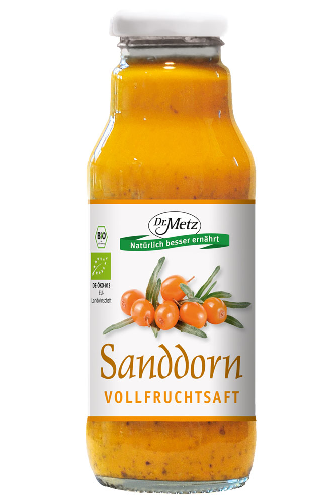 Bio Sanddorn-Vollfruchtsaft