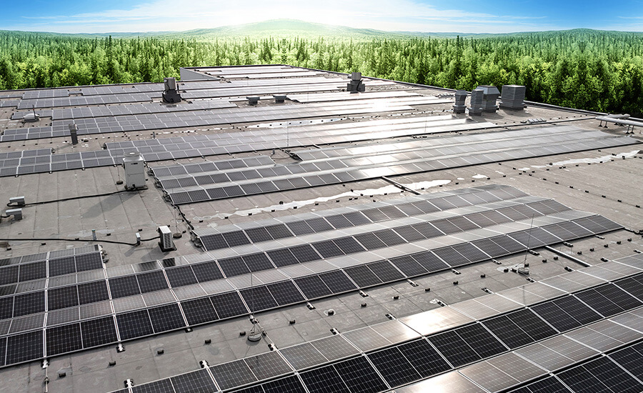 Construction protection mats for flat roofs