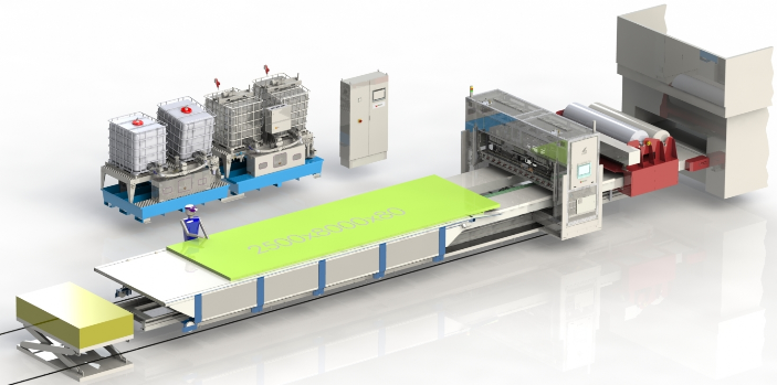 Materialversorgungssystem für 1K PUR und PVAc