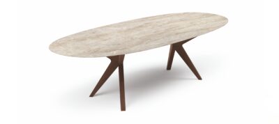 Tisch CAPRi Oval in Dekton Stonika