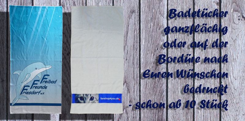 Bath towel with club design