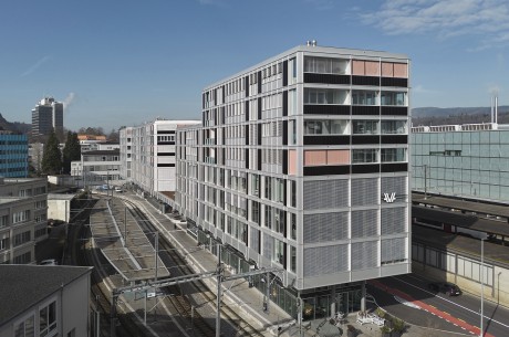 Fassadenelemente Bürokomplex Bahnhof Aarau