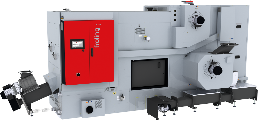 Hackgutkessel TMe mit Schneiden-Förderzelle (300–550 kW)