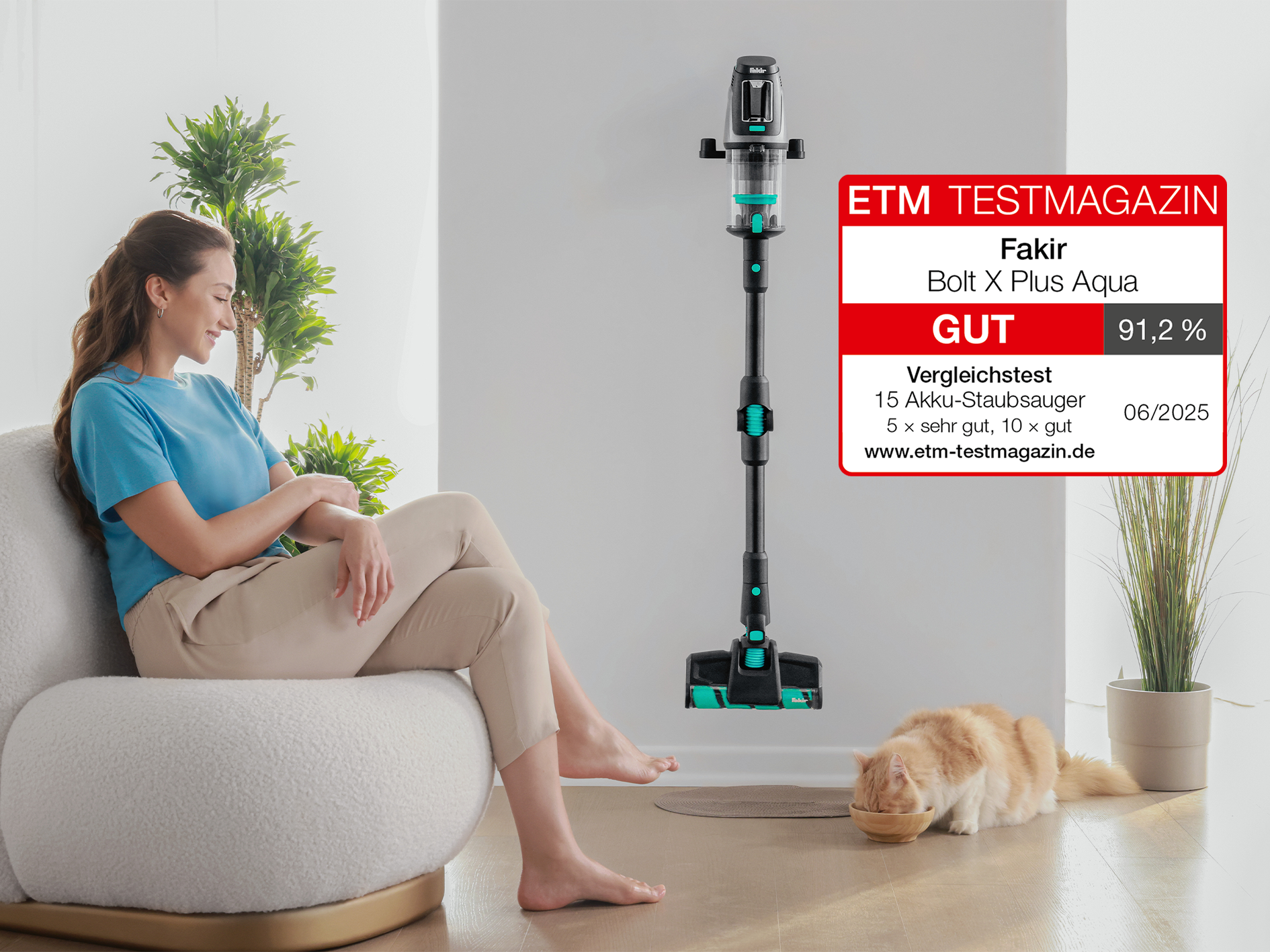 Bolt X Plus Aqua – 2in1 Akku Hand- und Stielstaubsauger mit Wischfunktion