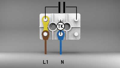 Klemmbrett 6-polig 230 V