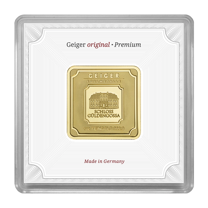 Goldbarren 1 oz mit Zertifikat und Kapsel