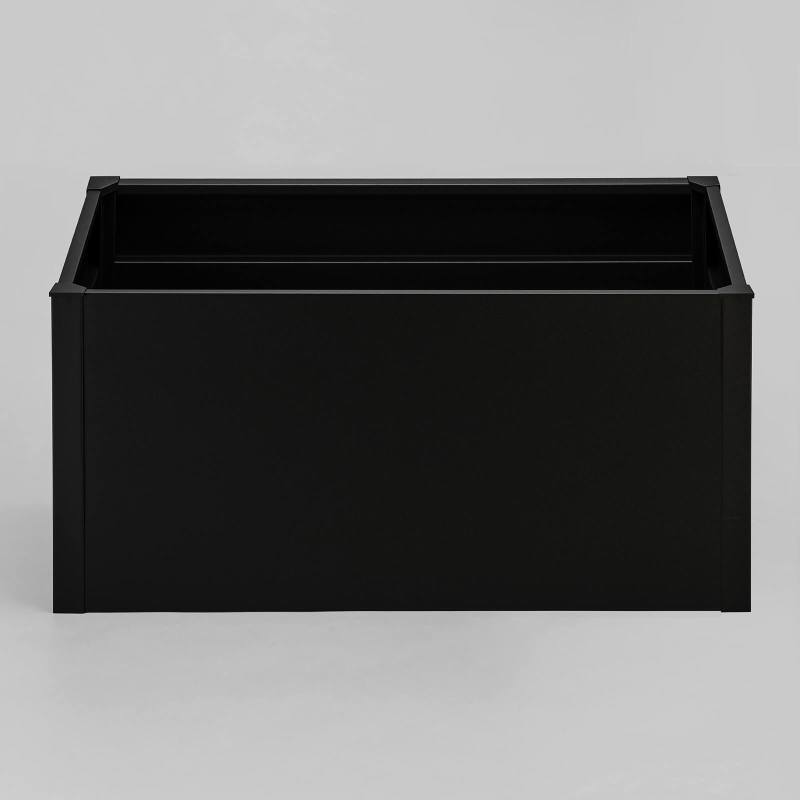 Aluminium-Hochbeet in Schwarz