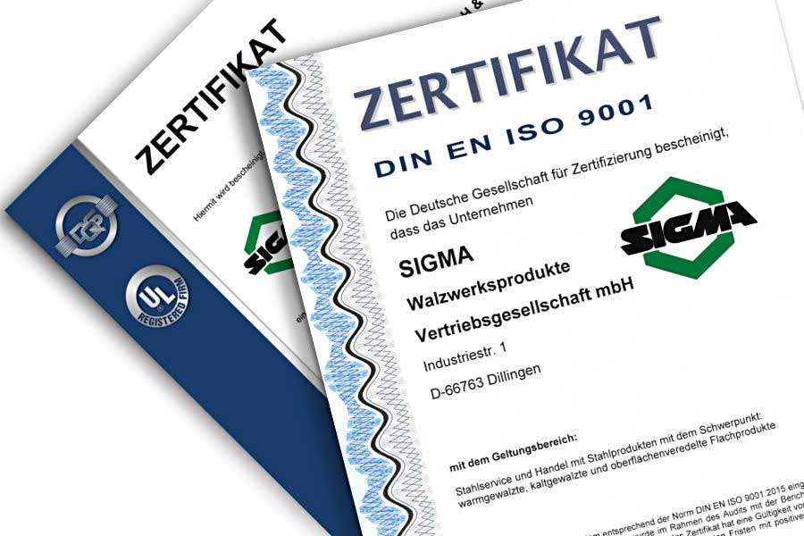 Zertifizierungen