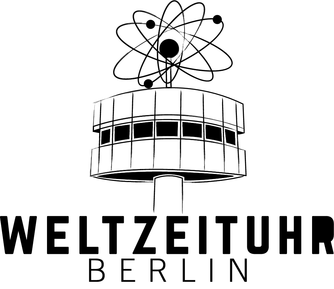 Weltzeituhr Berlin Logo