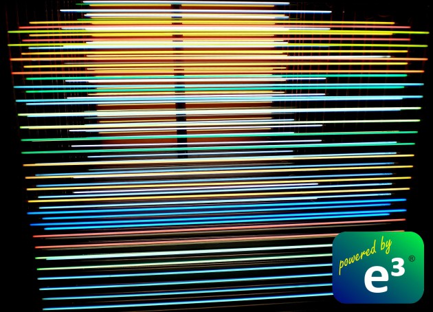 Farbige Lichtelemente mit Plasmalicht
