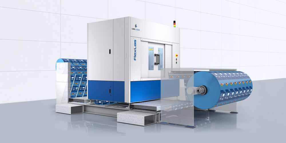 FlexLas-System integriert in Rollenschneider