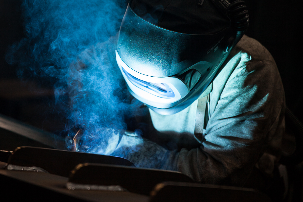 Schweißarbeit in der Fertigung