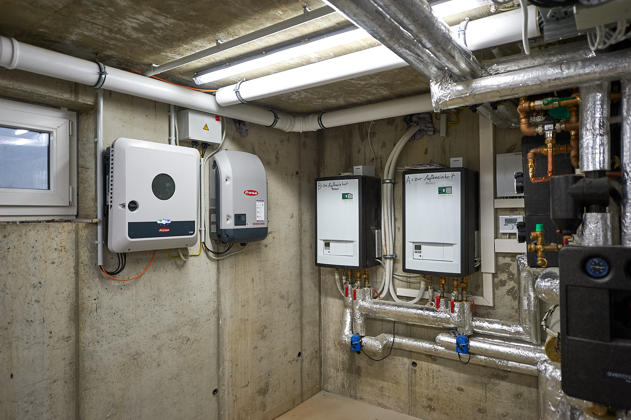 Wärmepumpenanlage mit Heizungsunterstützung über Photovoltaikanlage