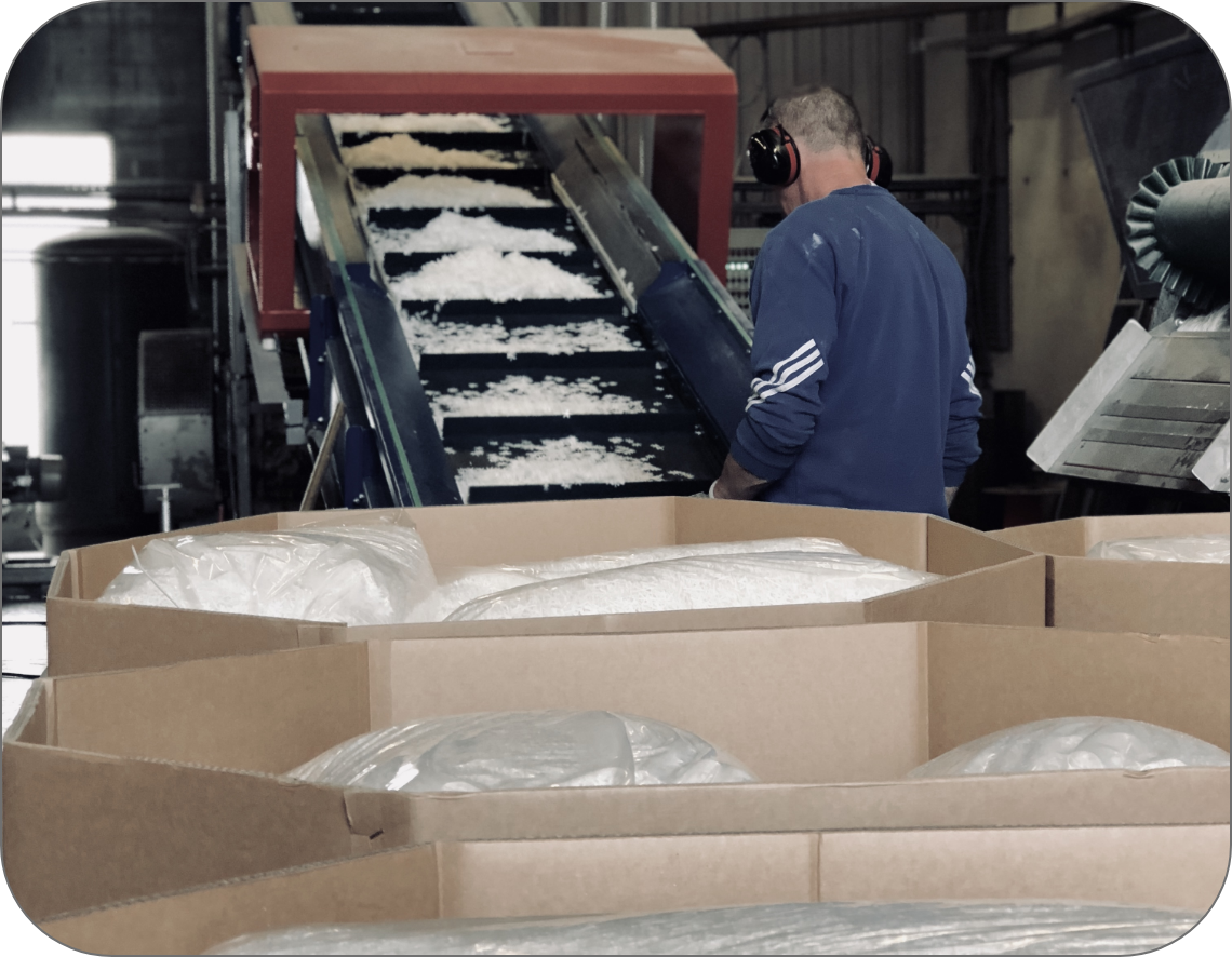 Kunststoff wurde recycelt