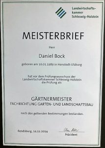 Meisterbrief Garten- und Landschaftsbau