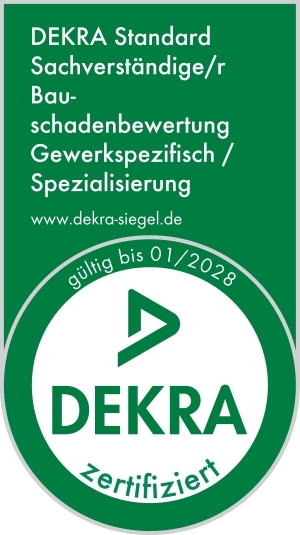 DEKRA-zertifizierter Sachverständiger für Bauschadenbewertung