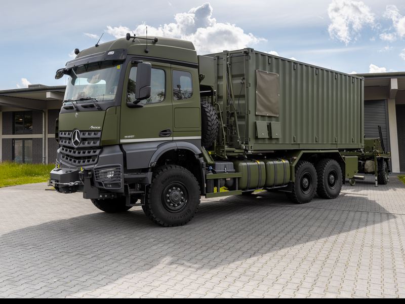 BKS HV: integrierter Betrieb mit Container auf Trägerfahrzeug