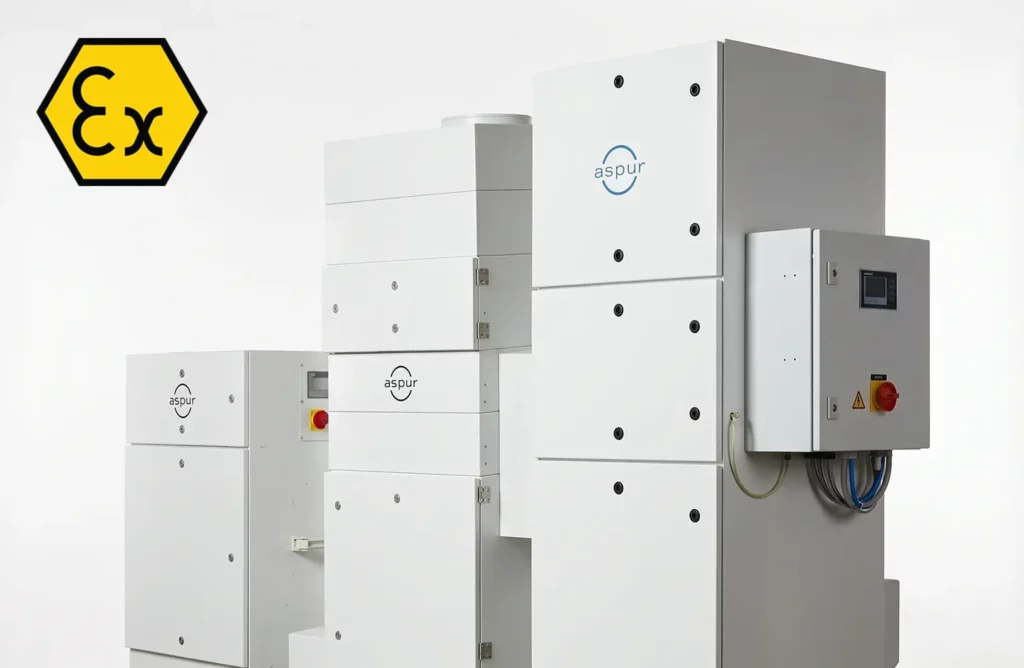 ATEX-zertifizierte Absaugtechnik