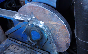 Reparatur an Schwerlastmaschinen