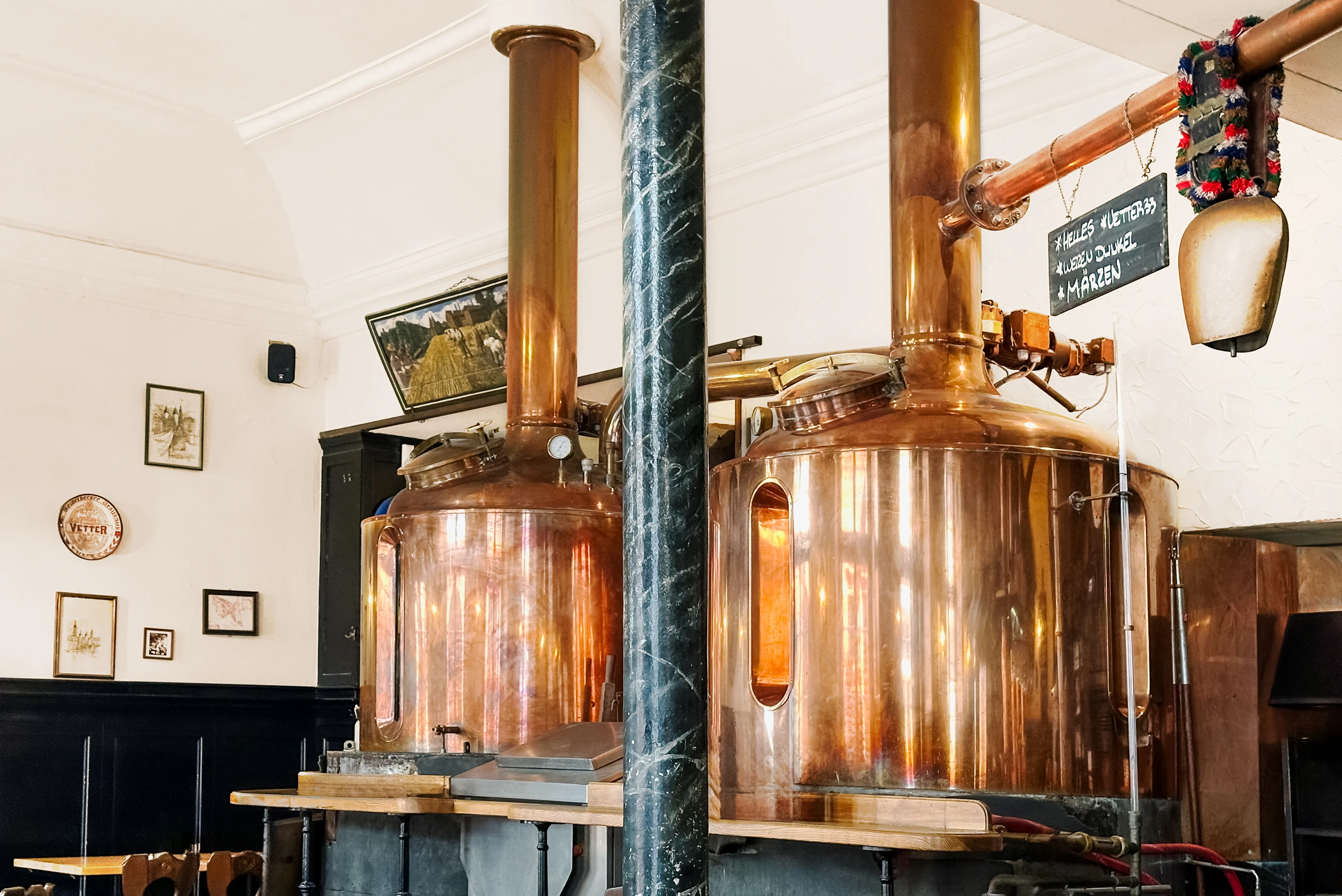Braukessel in der Gasthausbrauerei