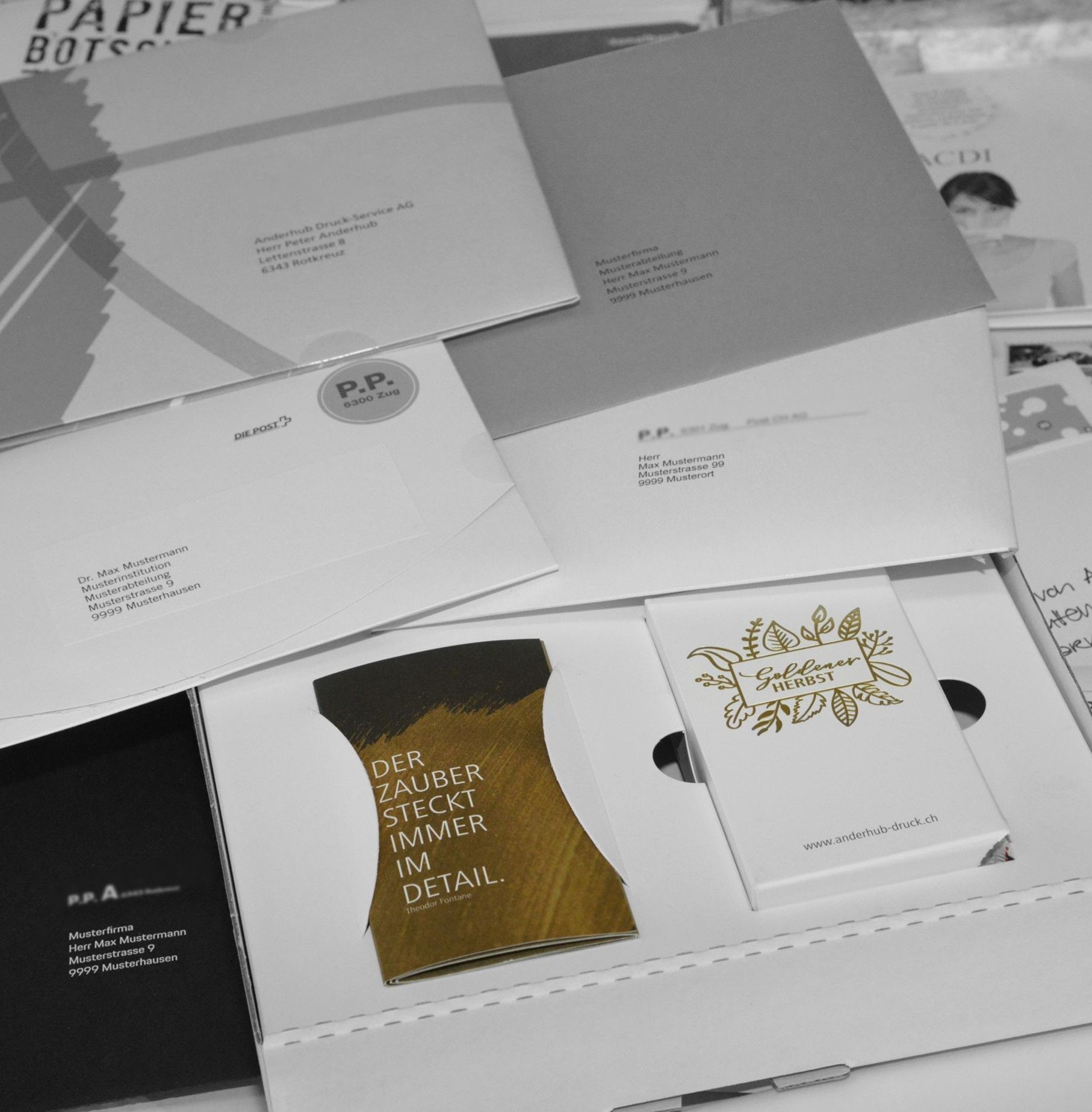 Mailings und Sampling (adressierte Sendungen, eingeklebte Warenmuster)