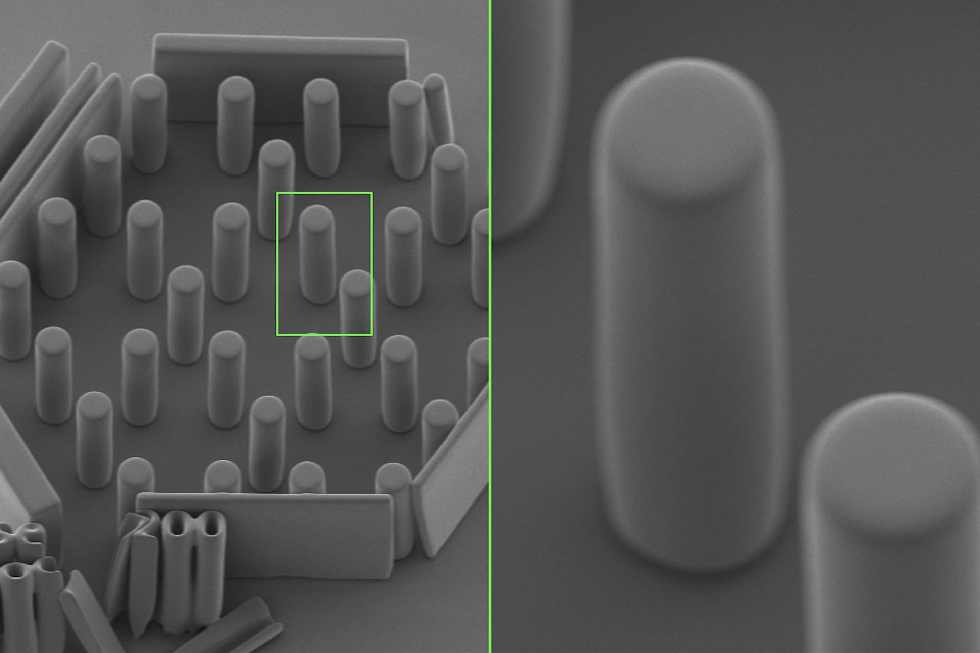Hochverhältnis-Testmikrostrukturen für MEMS