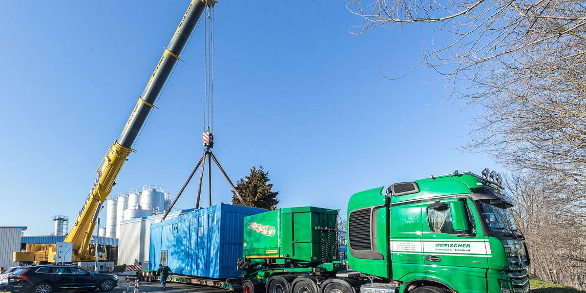 Transport eines Dampfkessels
