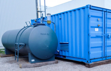 Heizcontainer bei Volkswagen Sachsen