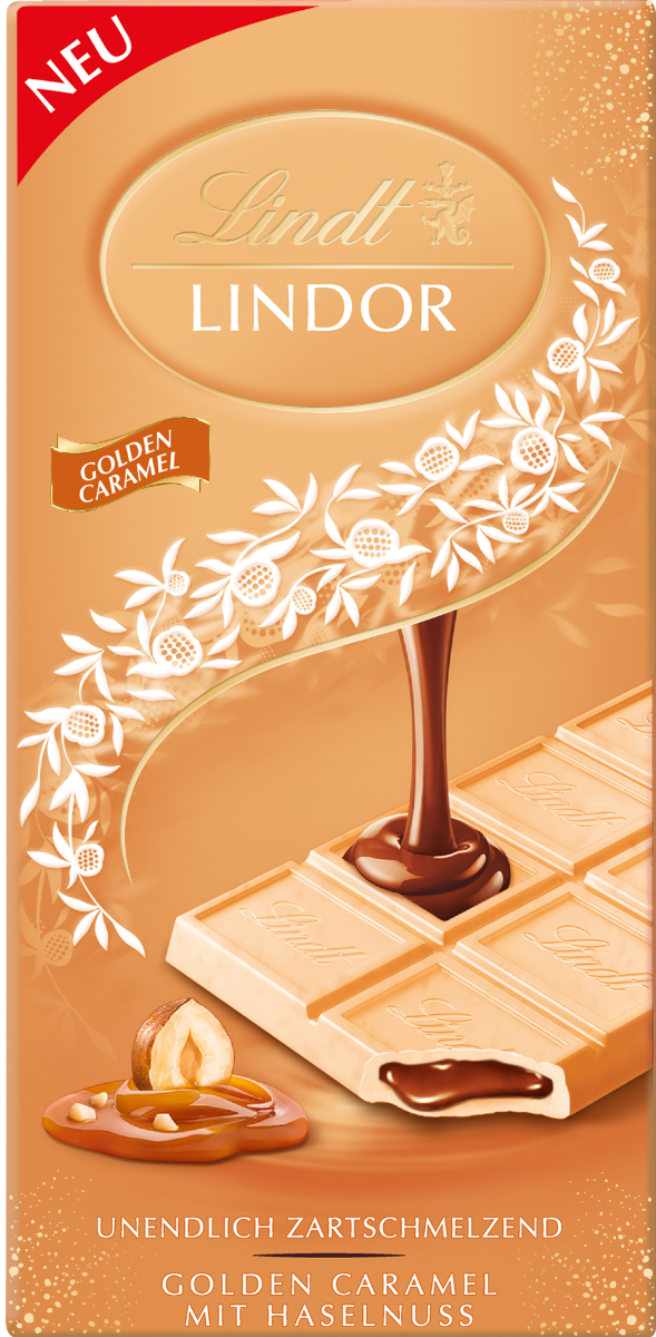 LINDOR Tafel Golden Caramel 100g